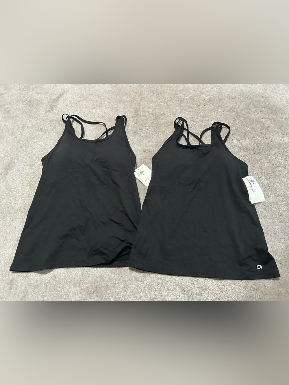 Gapfit Black Racerback Strappy Active Tank Tops
